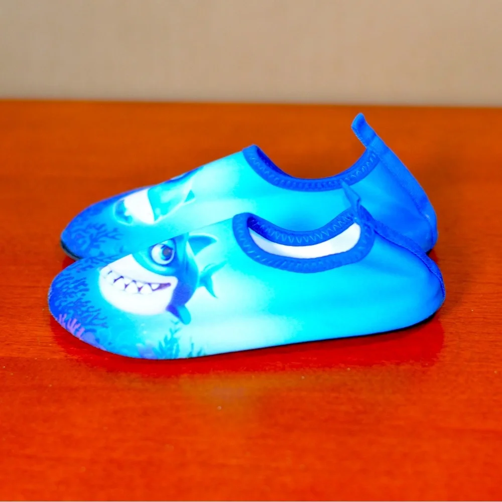 Unisex Boys Girls Water Shoe Shark Blue Size 10 Toddlers